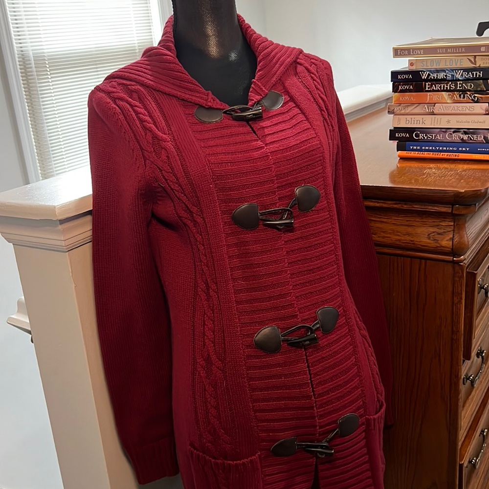 HERITAGE COLLECTION BY BASS beautiful ref Knit Full Length Cardigan
